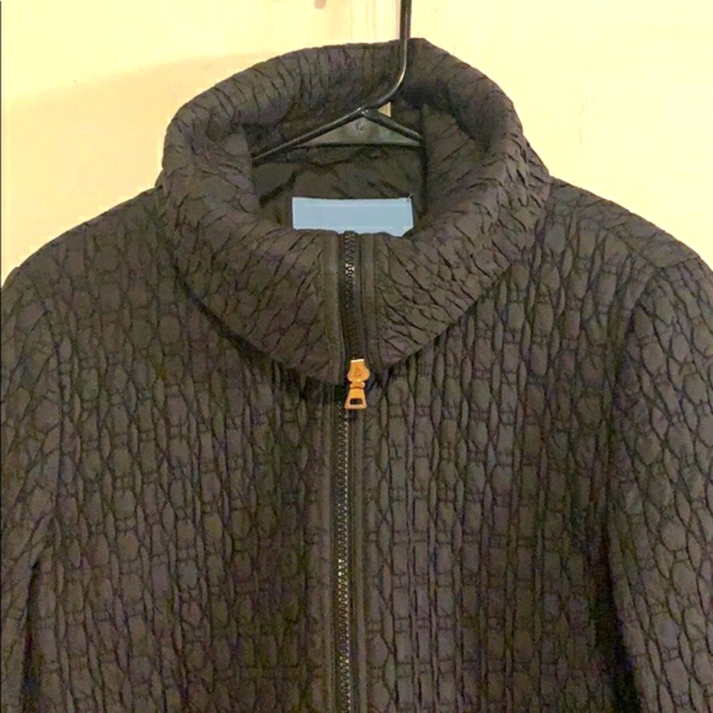 NINE WEST black quilted zipper jacket size S. - Picture 6 of 10